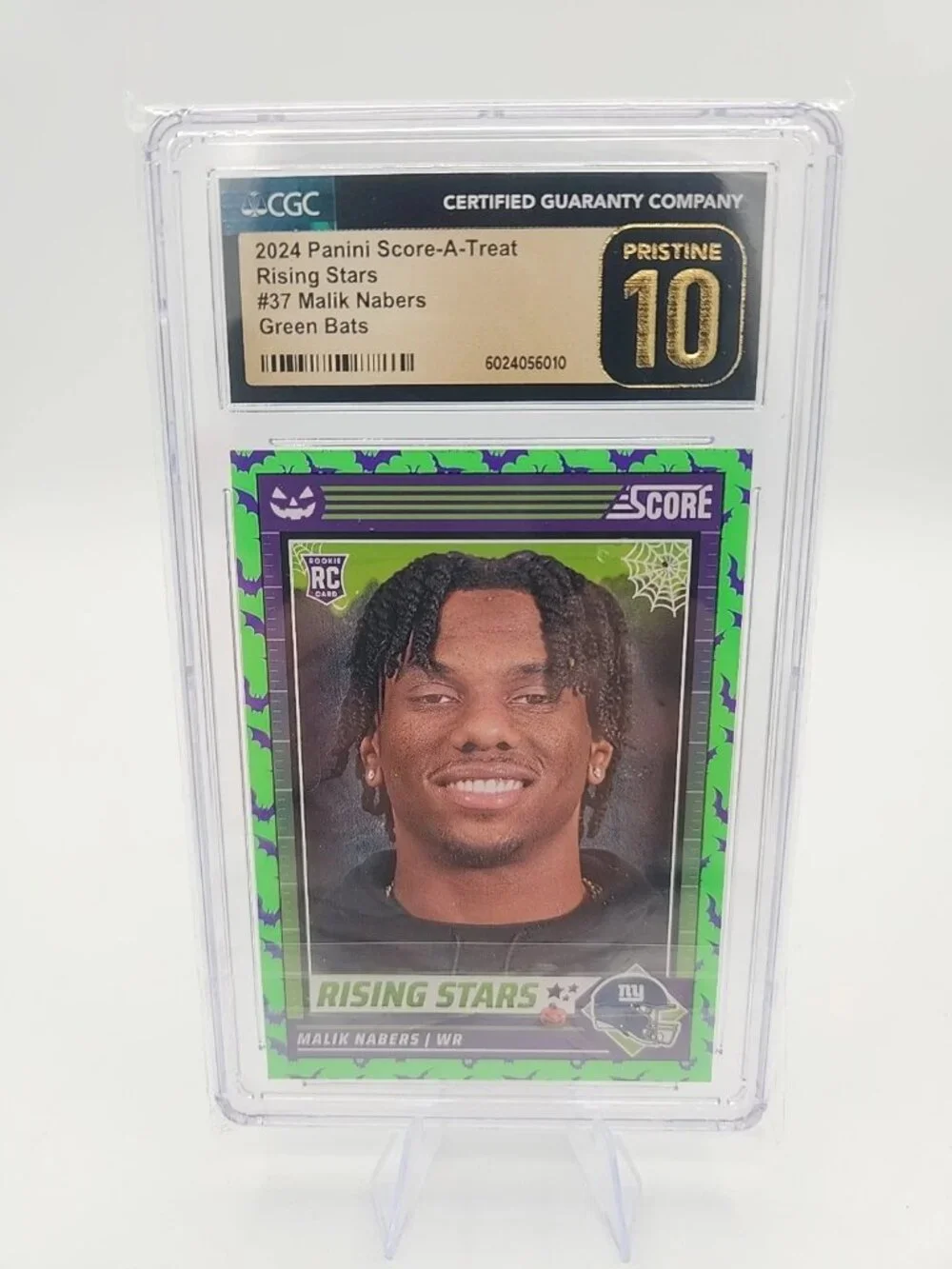 2024 Panini Score A Treat Rising Stars Bats #37 Malik Nabers CGC 10 Pristine